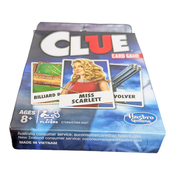 Hasbro- Clue - Travel Card Game - Brand New Factory Sealed - Picture 2 of 3